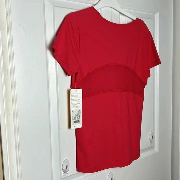 NWT LOLE CARDIO scoop neck sport top bright pink with mesh tee shirt - Picture 9 of 12